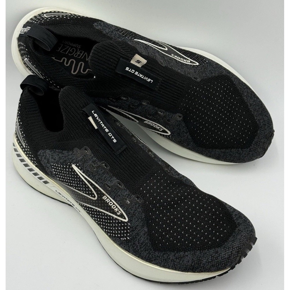 Brooks Levitate GTS Stealthfit‎ Women's Size 10 (Medium) Running Shoes Black